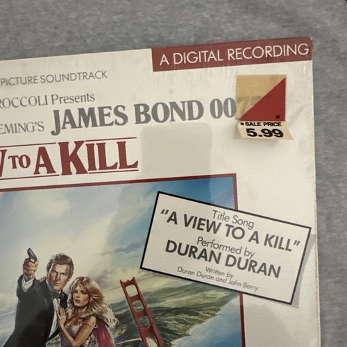 James Bond A View to a Kill Vinyl LP Record Capitol SJ-12413 DURAN DURAN SEALED - Picture 2 of 10
