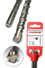 Foret à béton WERHE SDS Max 20 x 600 mm foret à marteau foret à pierre foret ...