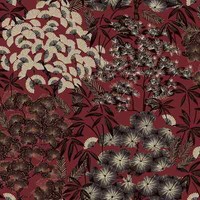 Vliestapete Floral Orientalisch Rot Schwarz Gold Metallic A63003 (3,67€/1Qm)