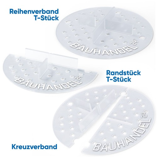 50Stk Fliesenkreuze 3mm 5mm Fugenkreuz für Terrassenplatten Fliesendistanzhalter - Bild 7 von 30