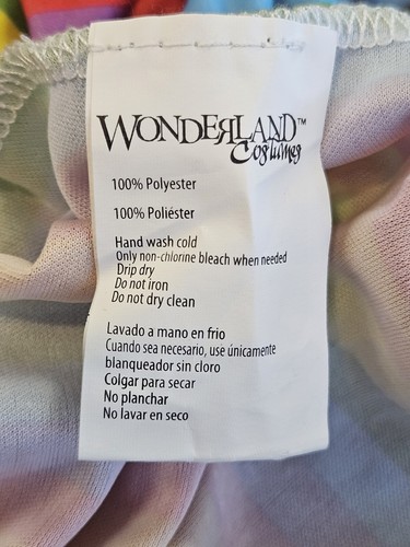 Kid's Pinata Costume 3 Pc Set Dress Headband Arm Warmers Sz M 8-10 - Picture 6 of 7