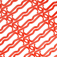 96pc PEGBOARD PEG LOCKS RED. Clips retain hook in place. 1/4 & 1/8 garage