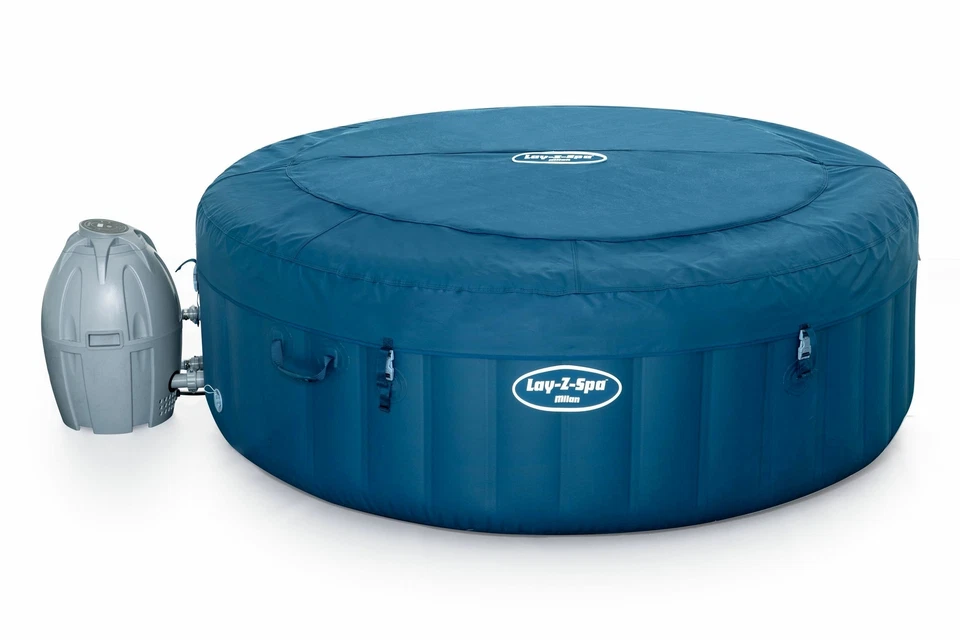 Bestway Whirlpool Lay-Z-Spa Milan AirJet Plus Pool 196x71cm W-Lan APP Winterfest - Bild 3 von 4