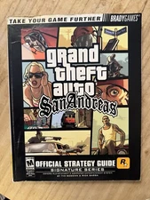 Grand Theft Auto San Andreas Strategy Guide Game Book Bradygames (NO MAP)