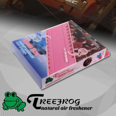 1 X Tree Frog Cherry+Squash Mixed Natural Extreme Car Air Freshener Fresh Box
