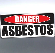 Danger ASBESTOS sign 350x240mm huge cor-flute safety corflute signage safe work
