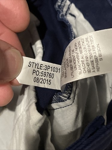 Vineyard Vines Boys Breaker Pants Navy Blue Slim Fit Straight Leg Cotton Size 12 - Picture 8 of 8