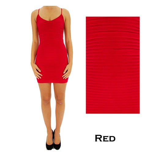CAMI MINI DRESS BodyCon Extra Long camisole tank top slip Tunic seamless stretch - Picture 4 of 11