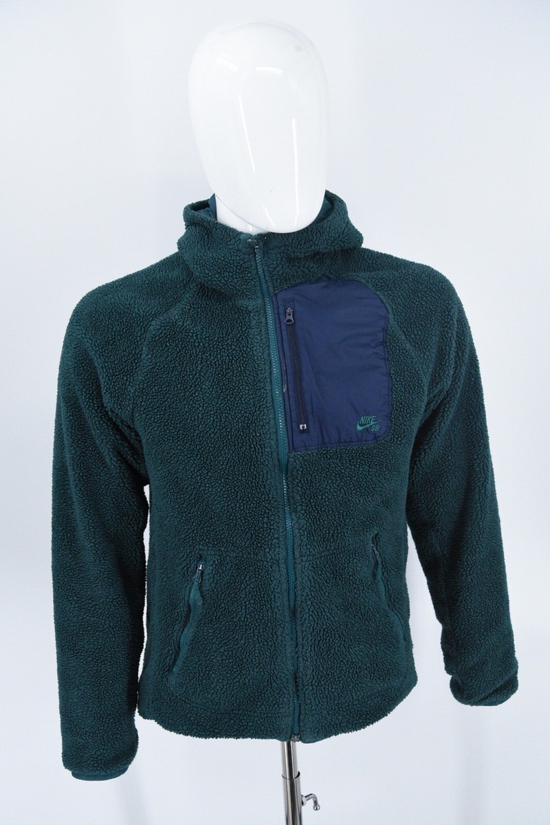 Nike SB - Everett Sherpa Fleece -Full Zip Hooded Jacket Mens