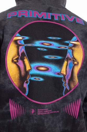 Primitive Skateboarding Apparel Men's Systems Washed Tie Dye Hoodie Sweatshirt - Picture 11 of 11