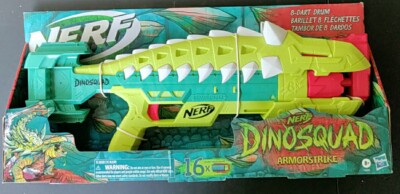 Nerf DinoSquad Armorstrike Dart Blaster, 16 Nerf Elite Darts 8+