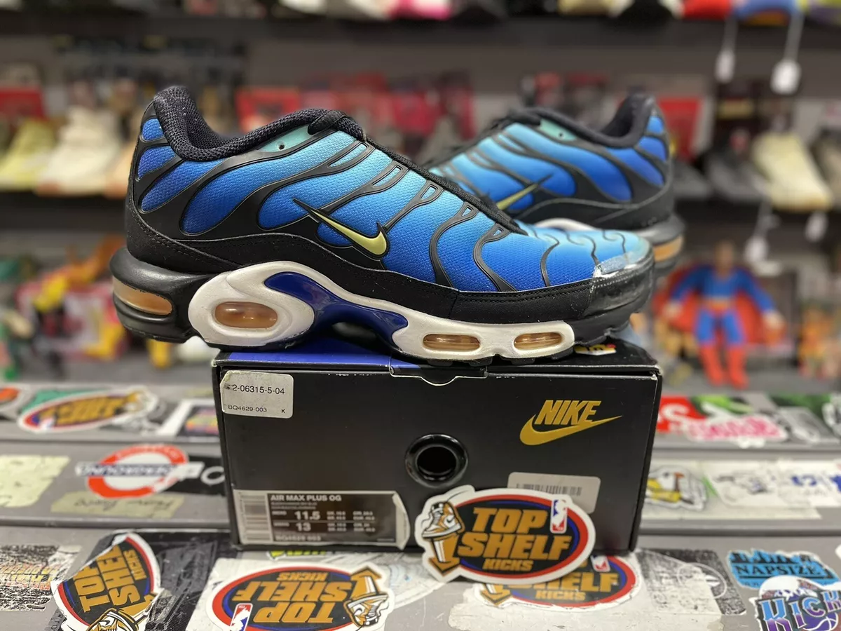 Bouwen op mei Nylon Used Nike Air Max TN Plus Hyper Blue 2018 Size 11.5 Authentic Trainer  Runner | eBay