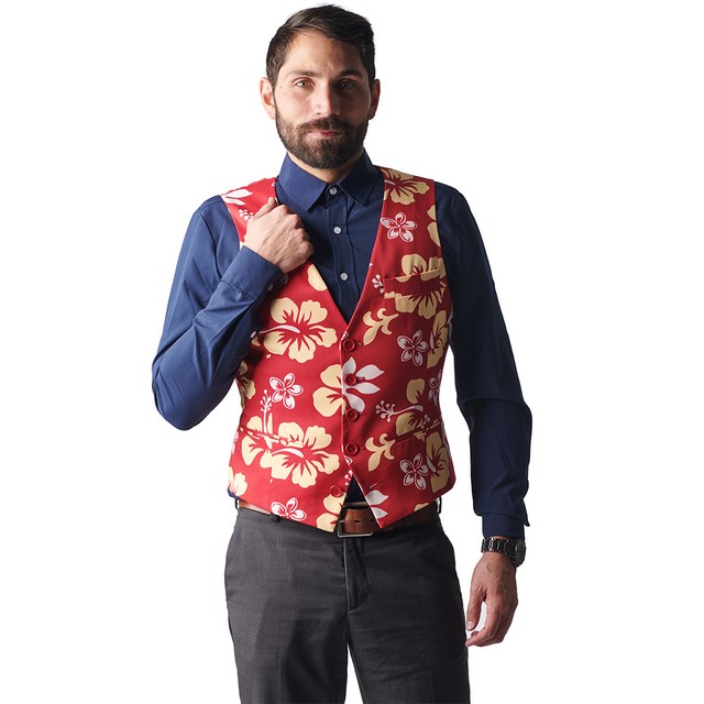 hawaiian vest top mens
