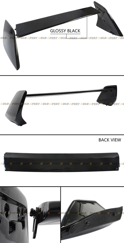 For 2002-2007 Mitsubishi Lancer Evo 7 8 9 Glossy Black JDM Trunk Spoiler Wing - Image 3 of 4