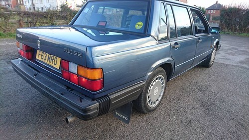 1989 VOLVO 740 SE AUTO BLUE ONLY 41,000 MILES - Picture 4 of 9