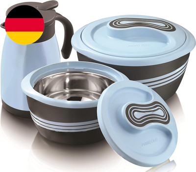 Pinnacle Isolierte Warmhalte- Und Kühlbehälter 3-Teilig   2,6L/1,5L Thermoschüss