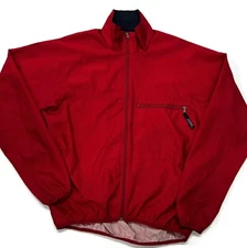 Vintage Patagonia Lightweight Windbreaker Jacket Mens Large Full Zip Red Light
