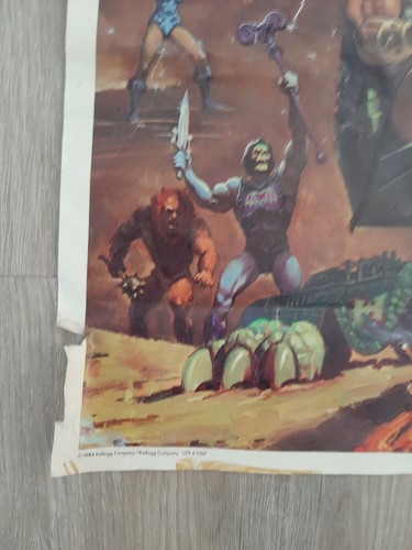 He-Man Poster MOTU 1984 Kelloggs Masters of the Universe DRAGON WALKER Castle Gr - Picture 2 of 6