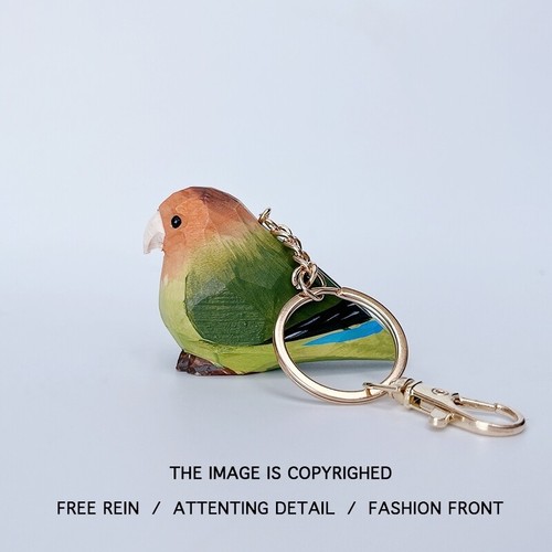 Handmade Wooden Bird Ornament Cute Parrot Solid Wood Decoration, Birthday Gift - Picture 6 of 51