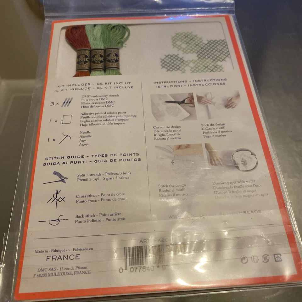 DMC Magic Paper -  CACTUS Collection Embroidery Magic Paper Kit New - Image 3 of 4