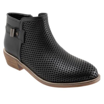 Softwalk Rimini Perf Womens Black Ankle & Booties Boots Size 8 M New !