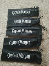Captain Morgan Promo Stainless Steel Straw w/Bag Lot of 5 - R525