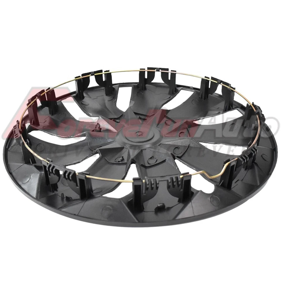 Juego de 4 tapacubos tapacubos de 14" plateados Snap On fit R14 neumático y llanta completa de acero Foto 3 de 4