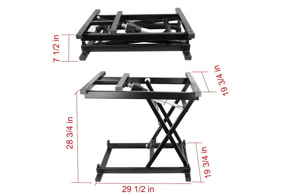 30'' Electric Wireless Remote Control Dining Table Coffee Table lift,110V-240V - Image 2 of 4