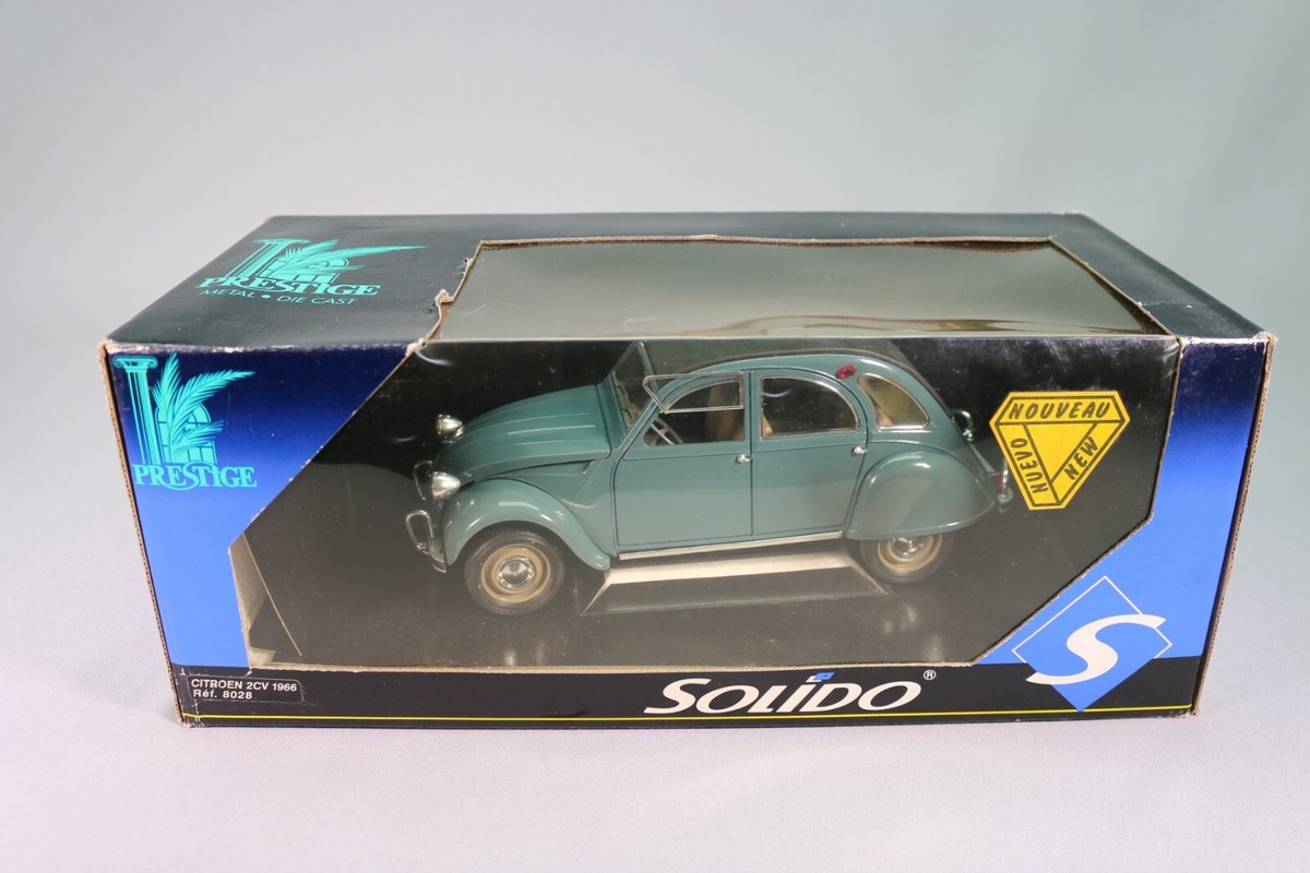 LJ714 SOLIDO PRESTIGE 421183510 1/18 1:18 Voiture Citroen 2CV
