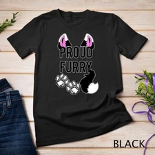 Proud Furry Shirt Furries Shirt Tail and Ears Cosplay Shirt Unisex T-shirt