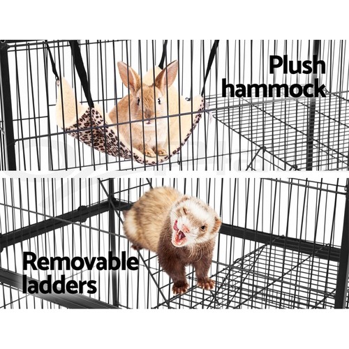 i.Pet Rabbit Cage Indoor Hutch Guinea Pig Bird Ferret Cat Hamster 142cm 4 Level - Picture 6 of 11