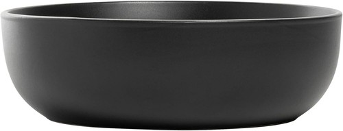 Dinnerware Set Stoneware 16 pc Black Matte Modern Coupe Service for 4 Home Use - Picture 12 of 12