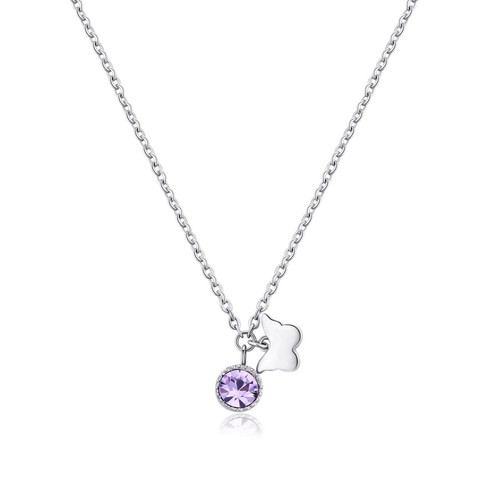 COLLANA DA DONNA CON CRISTALLO E FARFALLA S'AGAPO LUCKY LIGHT SKT25 (2368) - 第 1/3 張圖片