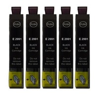 ✅ 5 Kompatible Patronen T2991 Schwarz -Epson XP-435 XP-442 XP-445 XP-452 XP-455