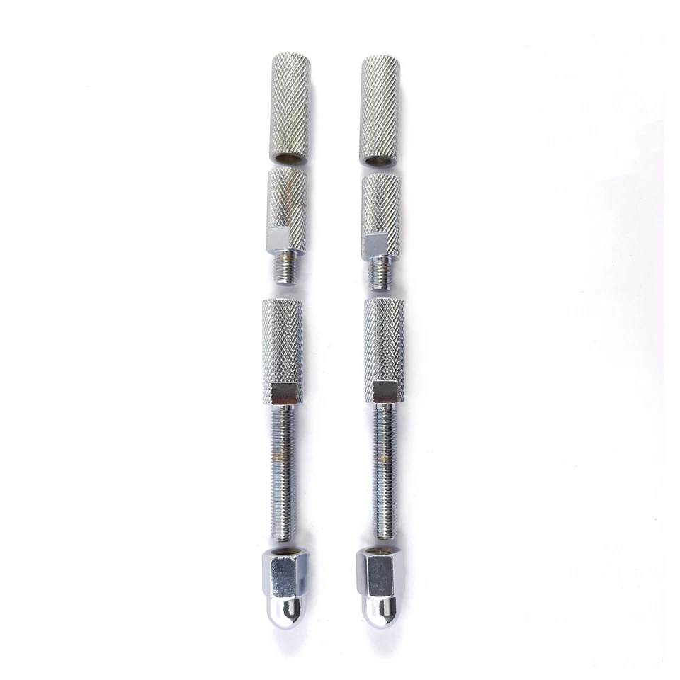 Chrom Mirror Extension w/ Acorn Nut Kits For Harley Touring Glide +3.5”/2.5” Foto 2 de 4