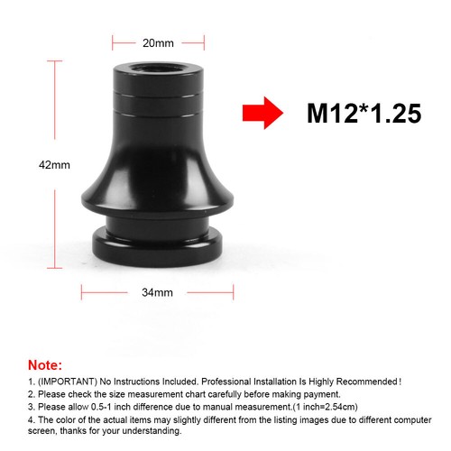 M10/M12X1.5/1.25 Shift Knob Boot Retainer Adapter for Manual Gear Shifter Lever - Picture 13 of 13