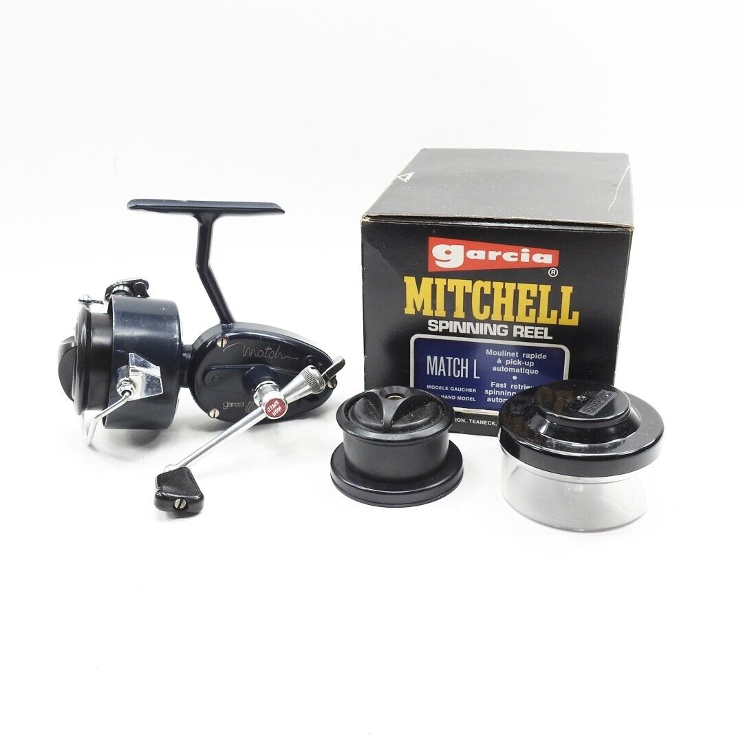 Garcia Mitchell Match Fishing Reel. W/ Box and Spare Spool. Made in France.