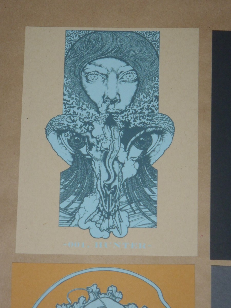 John Baizley mini art print handbill set poster Baroness Metallica