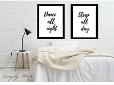 Printable Wall Art/Digital File/Black&White/Modern/Dance/Sleep/Digital file