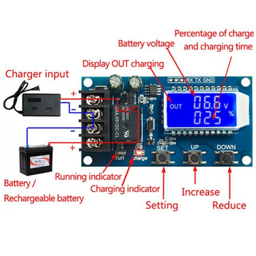 6V-60V Li-ion Battery Charge NC Control Protection Board LCD Display 10A/30A - Picture 24 of 27
