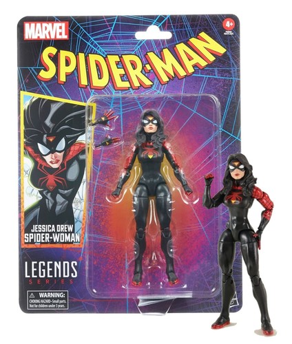 Marvel Legends Series Retro Spider-Man Jessica Drew Spider-Woman 6" Figure MOC