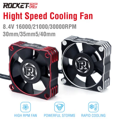 Rocket-RC 30/35/40mm Aluminium 30000/21000/16000RPM Cooling Fan for Motor & ESC