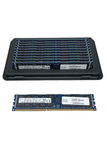 SK Hynix 16GB 2Rx4 PC3-14900R DDR3-1866MHz ECC RDIMM Server Memory Cisco Cert. - Picture 2 of 4