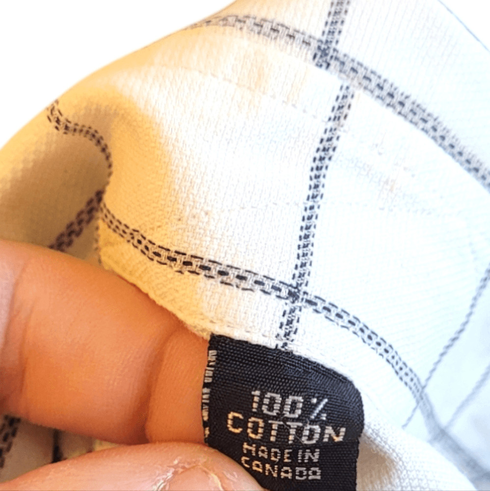 Ike Behar White Basic Plaid Button Down Shirt - image 7