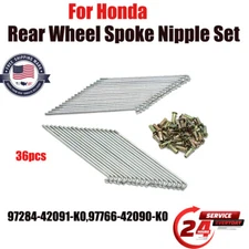 14 Inch RIM Rear Wheel Spoke Nipple Set For Honda XL75 1977-79 XL80 XR75 XR80