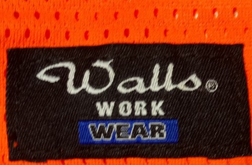 Men's Walls Blaze Orange Reflective Hunting Construction Mesh Safety Vest Sz XL - Picture 5 of 7