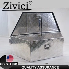 39"X16.5"X12" Aluminum Tool Box Trailer Tongue Pickup Truck Bed Storage Toolbox