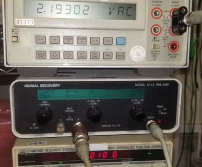 Programmable Low Voltage Amplifier with Hi/Lo Filtering Gain 5 to 2500 EG&G 5113