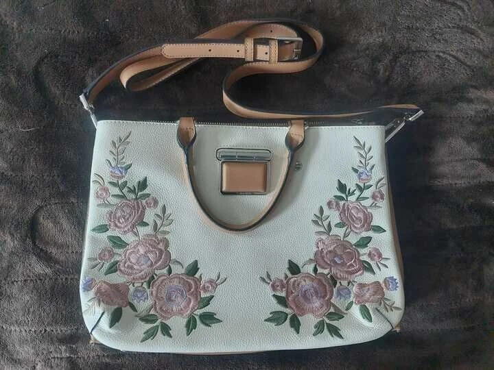 Calvin klein dani leather satchel new arrivals