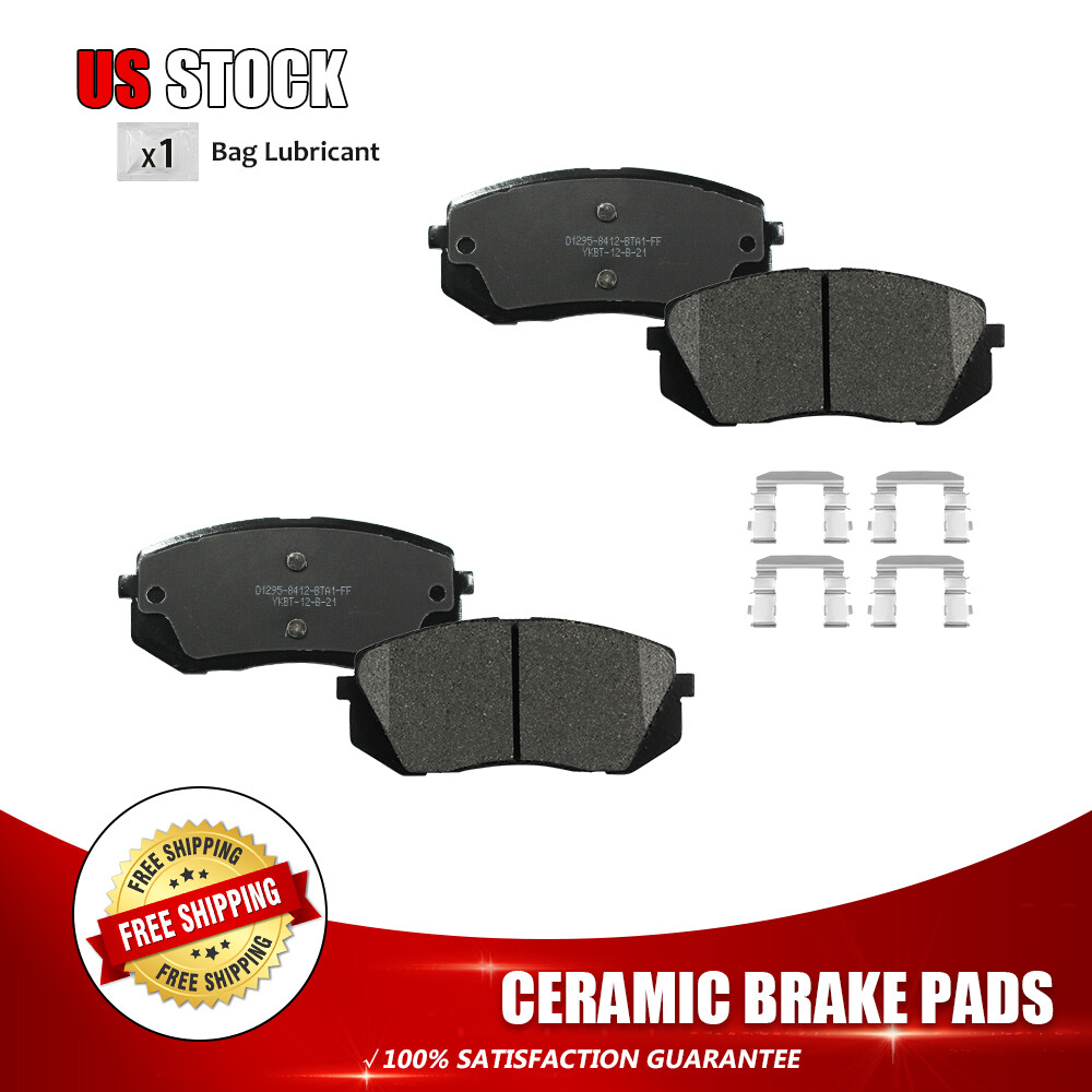 Front Ceramic Brake Pads for Kia Sportage Rondo Soul EV Hyundai Tucson